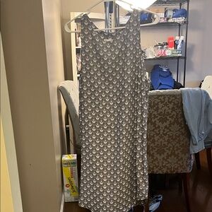 H&M Gray Patterned Maxi Dress